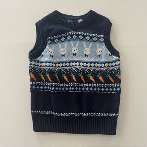 Boys 5-6 Easter Bunny Sweater Vest Spring